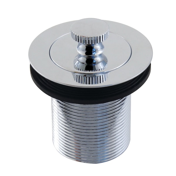 112 Lift and Turn Tub Drain with 2 Body Thread, Polished Chrome